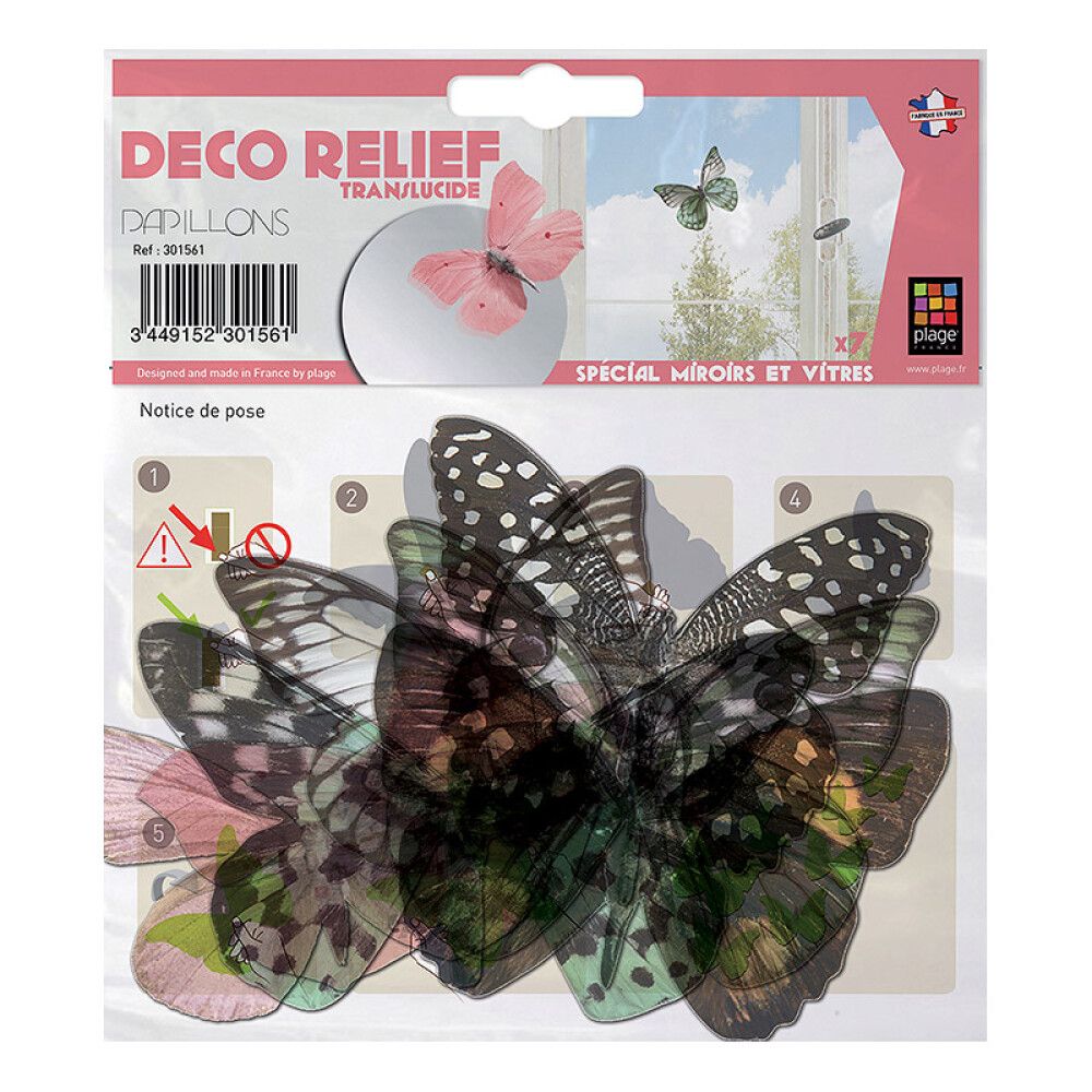 Seinätarra Plage 3D Kuultavat Perhoset