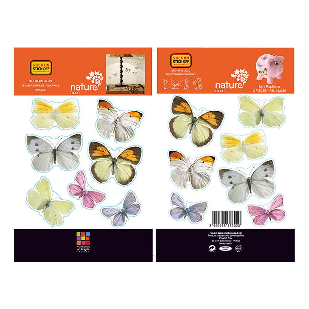 Seinätarra Plage XXS Perhoset 2 kpl