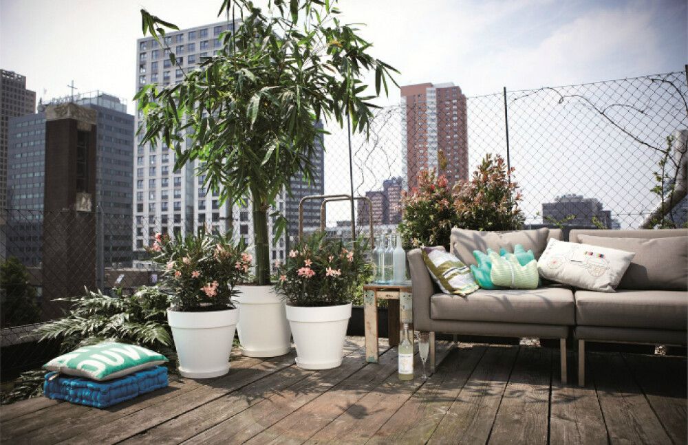 Ulkoruukku Elho Loft Urban antrasiitti 25 cm