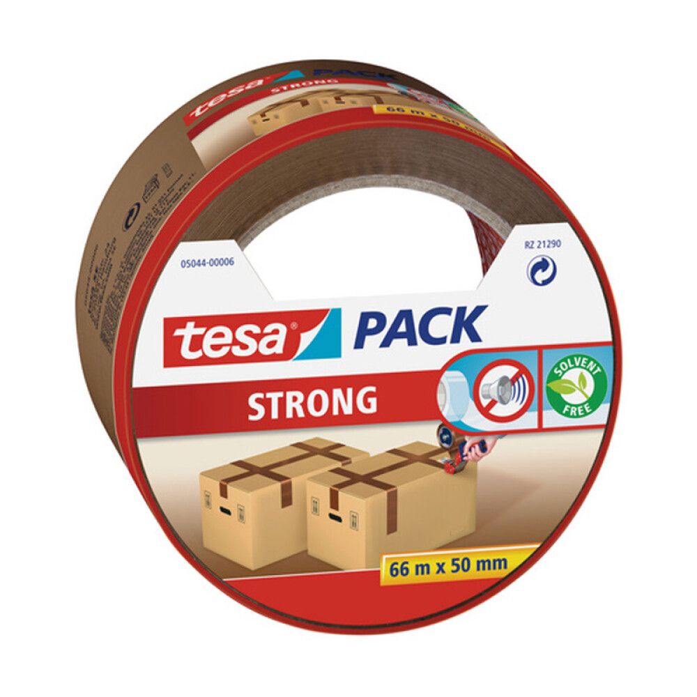 Pakkausteippi Tesa 66 m x 50 mm Ruskea