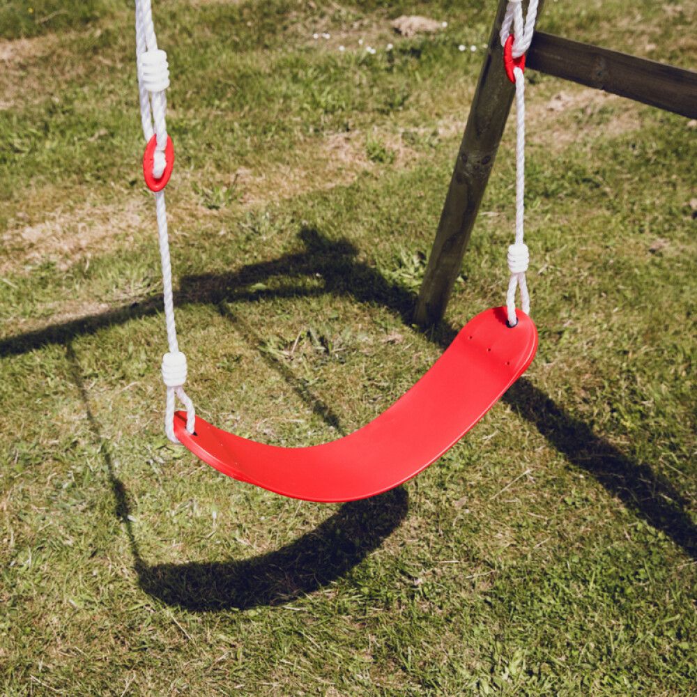 Keinuistuin pehmeä punainen