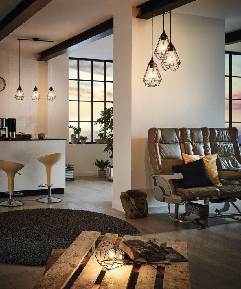 Pöytävalaisin Eglo Tarbes Musta 60 W