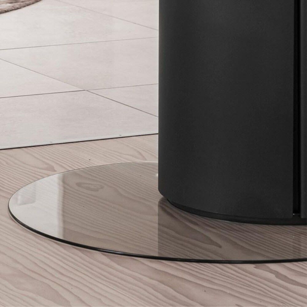 Takaneduslasi, puolikuun muotoinen