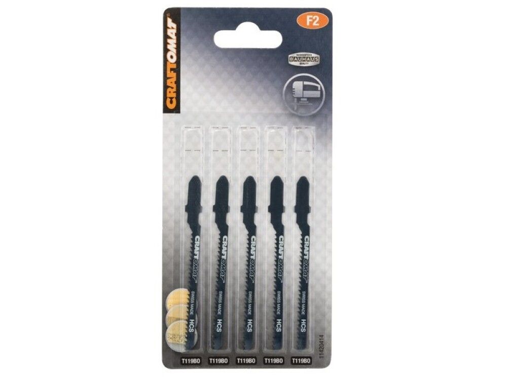 Pistosahanterä Craftomat T 119 BO 5 kpl