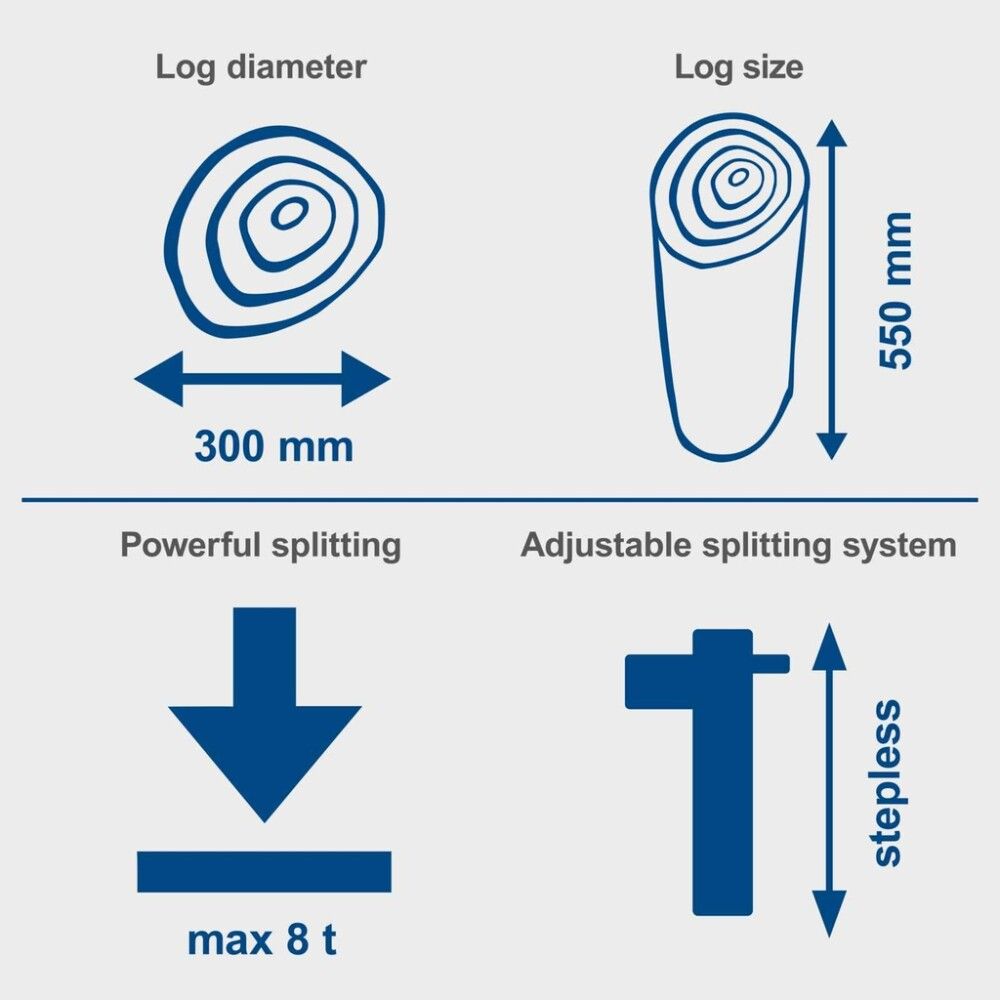 Halkomakone Scheppach HL810 8T