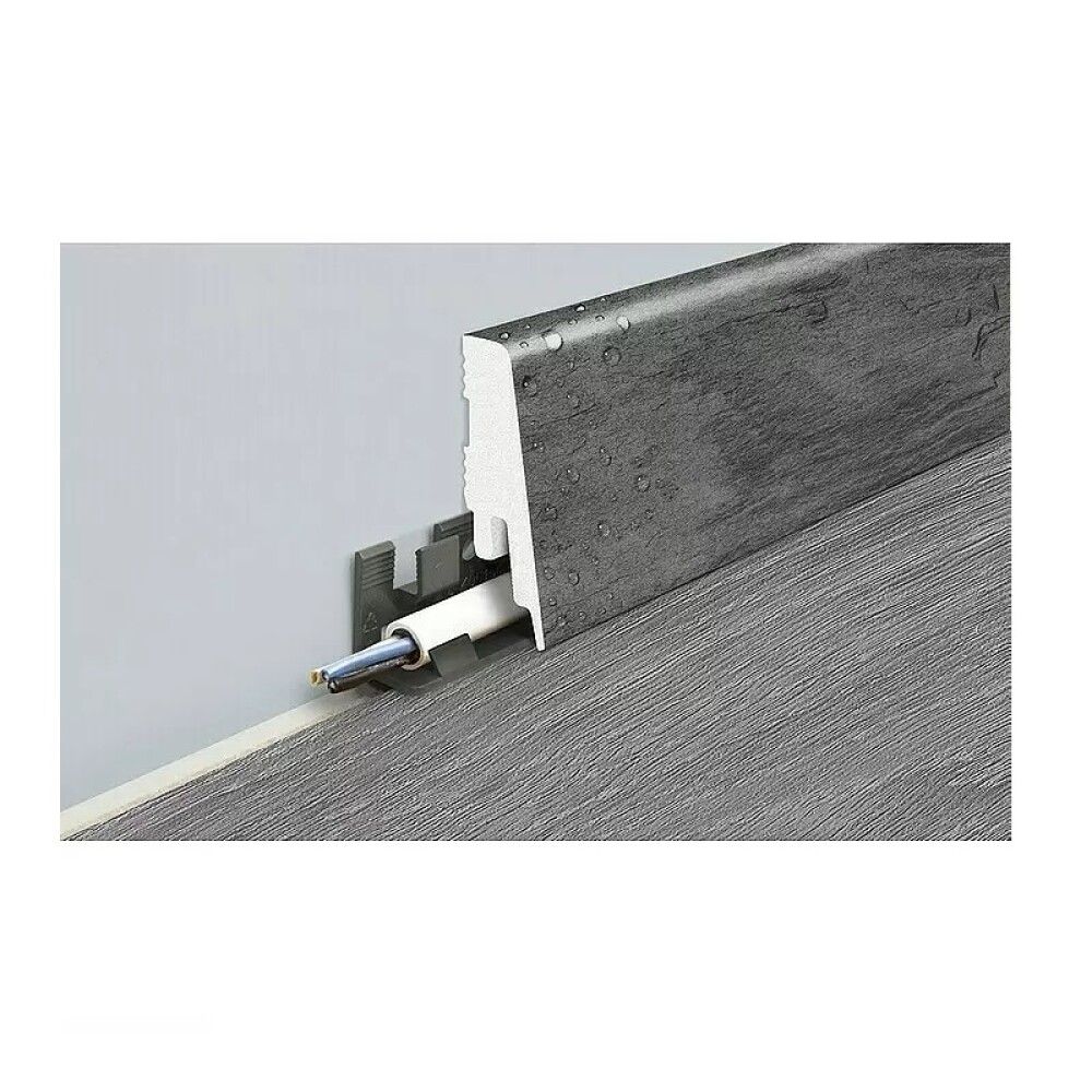 Jalkalista Logoclic Element Pro K58 C Deep Blue 18 x 58 x 2400 mm