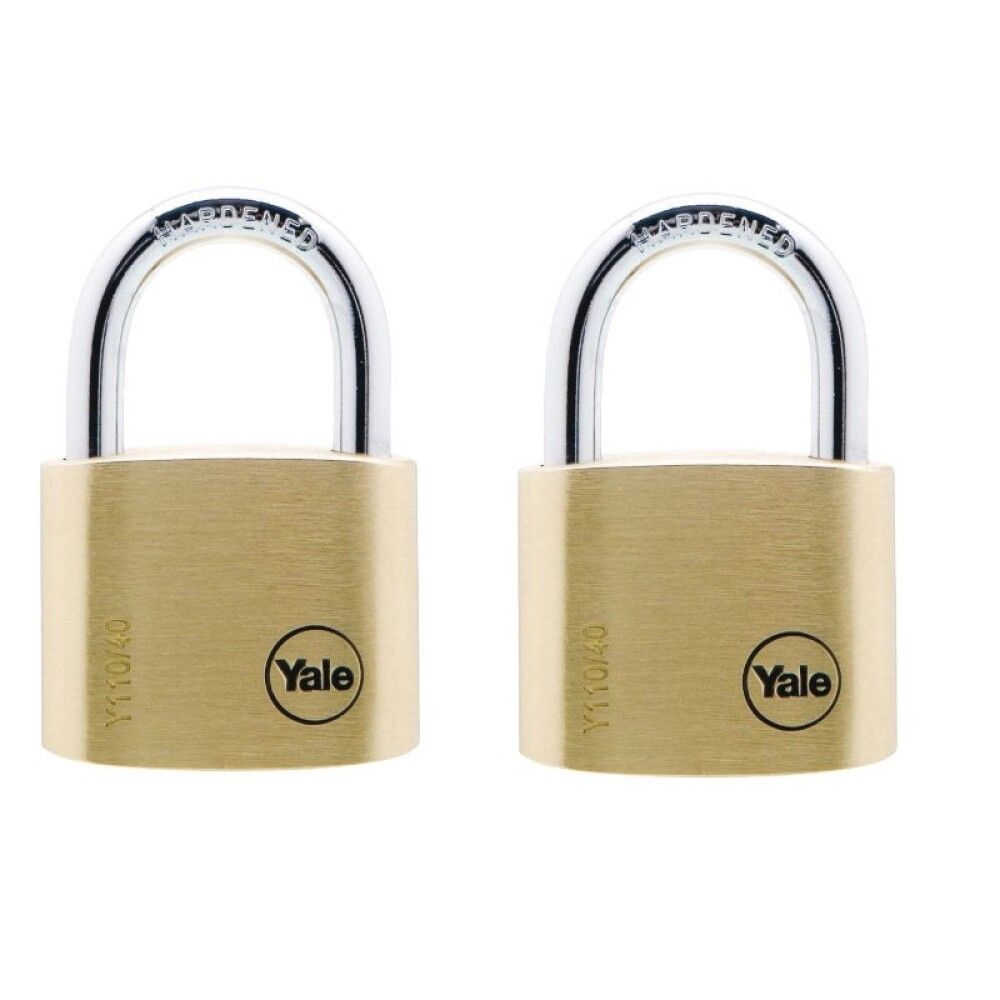 Riippulukko Yale Messinki 40 mm 2 kpl