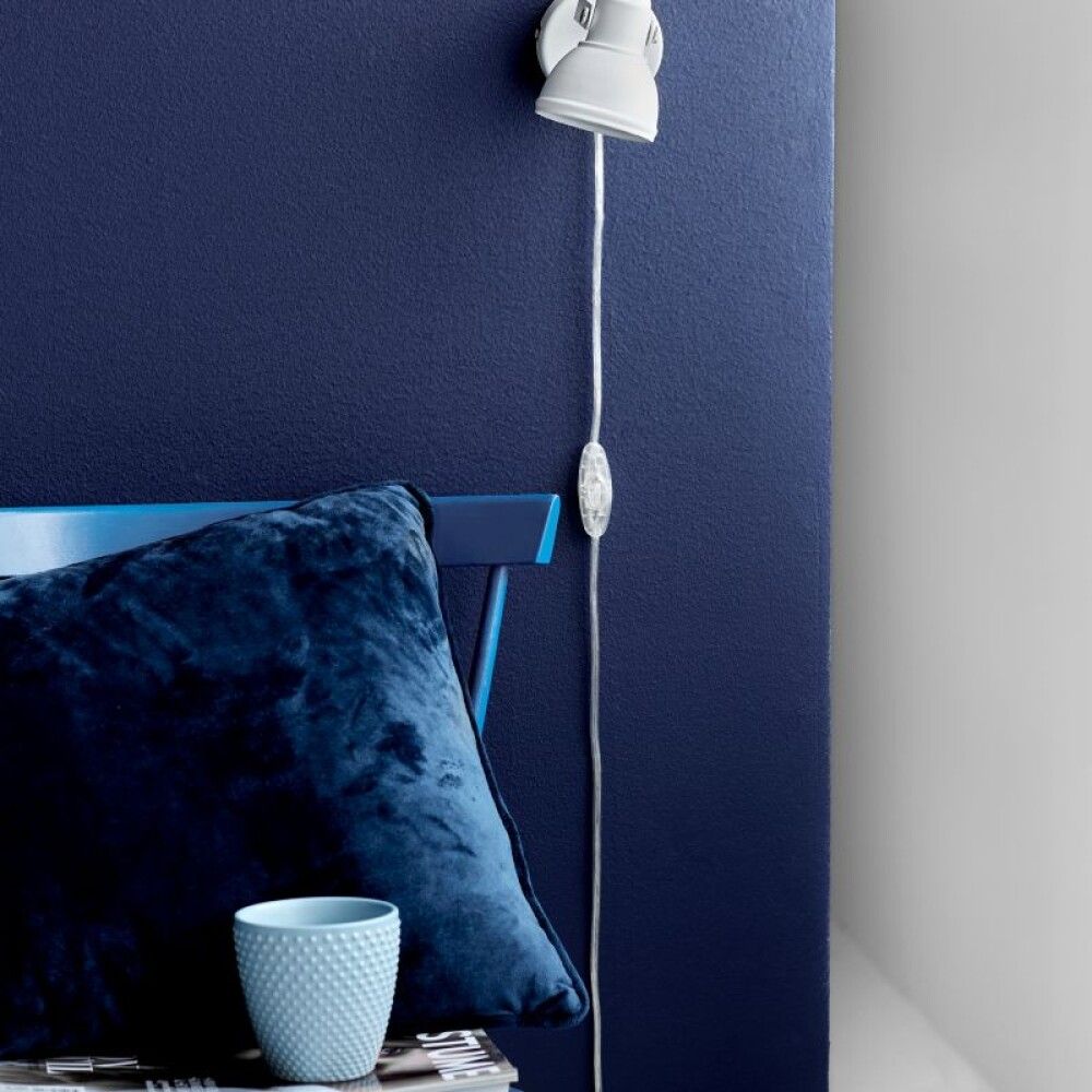 Seinäspotti Nordlux Aslak 1-os valkoinen Ø 8 cm