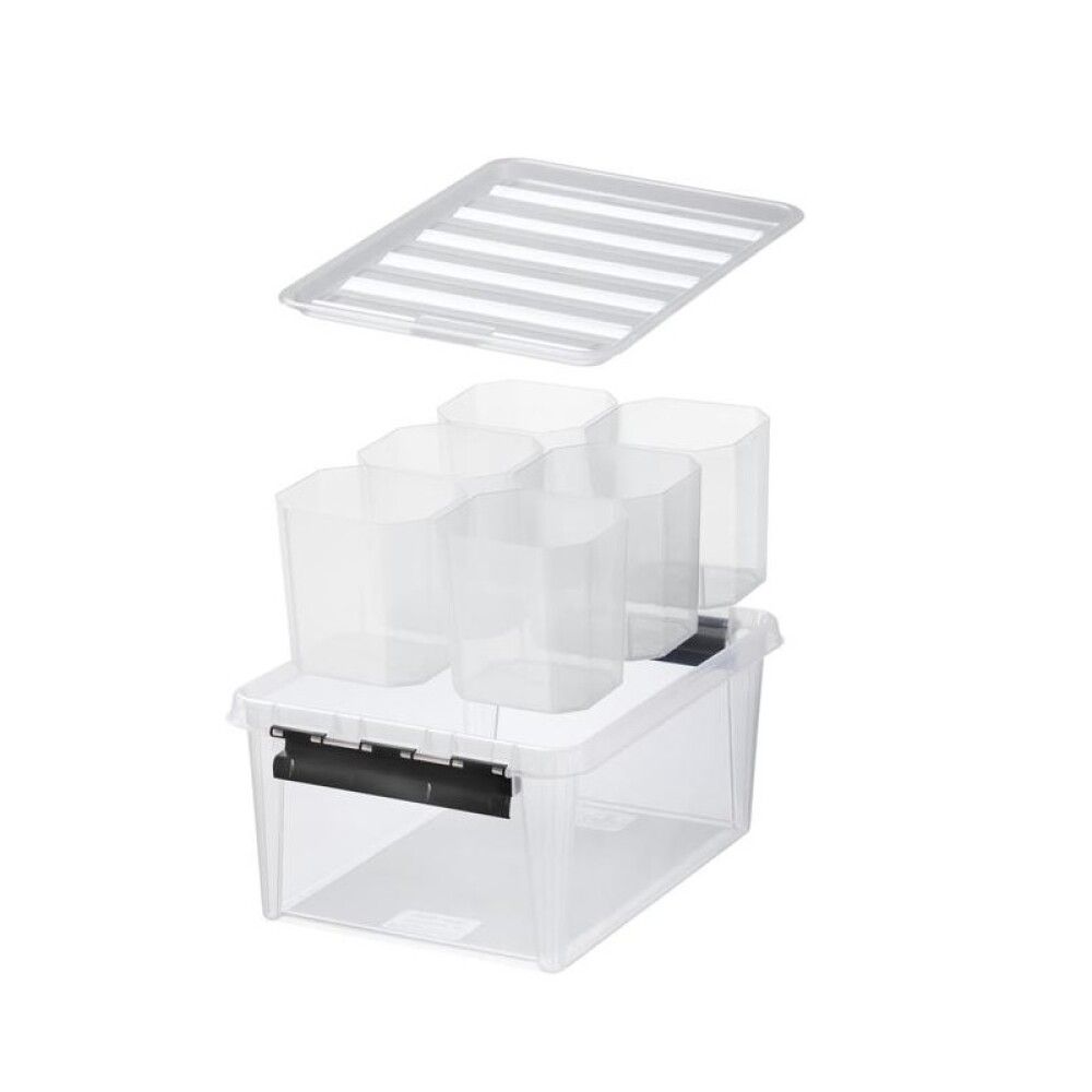 Säilytyslaatikko SmartStore 14 L Kirkas + 6 sisäosaa