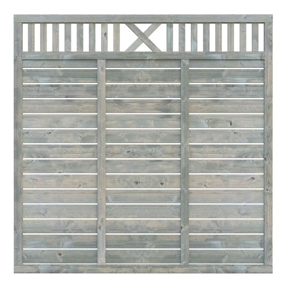 Aitaelementti Palmako Helis 1 harmaa 180 x 180 cm