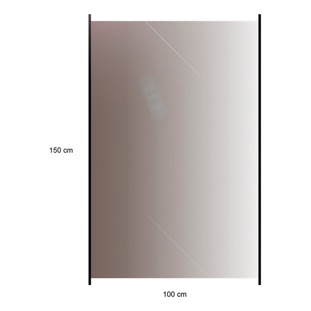 Lasikaide alumiinireunalla 150 x 100 cm