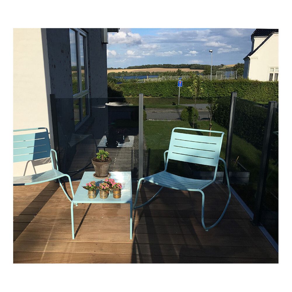 Lasikaide alumiinireunalla 100 x 100 cm