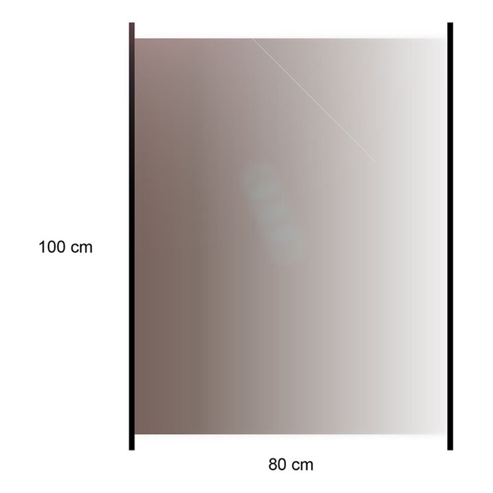 Lasikaide alumiinireunalla 80 x 100 cm