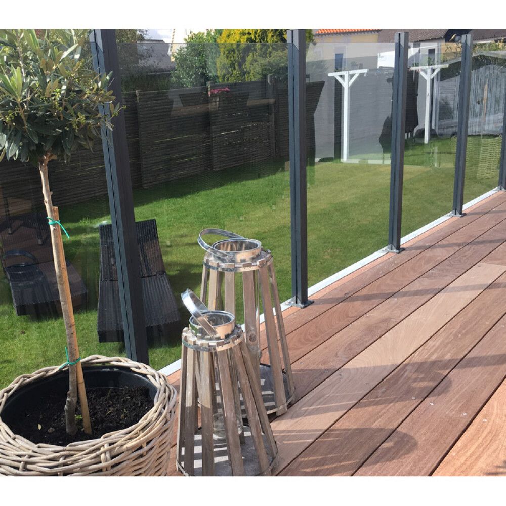 Lasikaide alumiinireunalla 80 x 100 cm