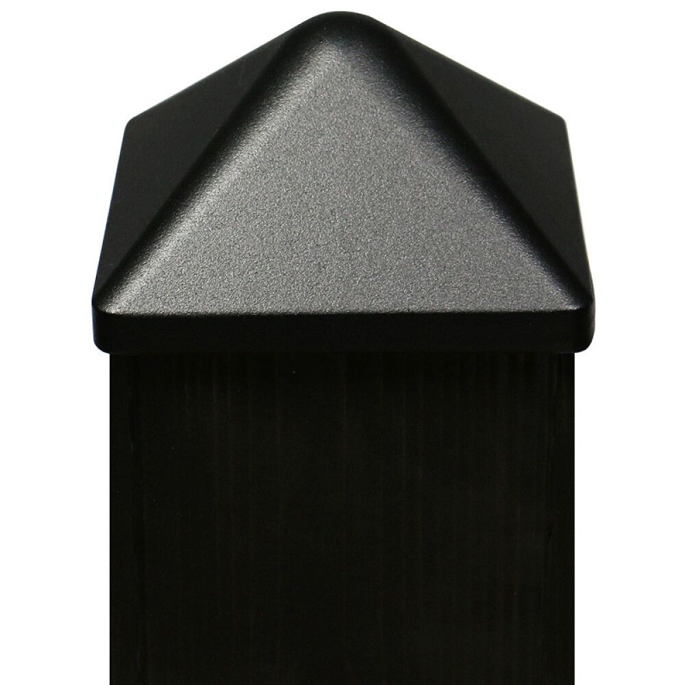 Tolpanhattu alumiini musta 78 x 78 mm