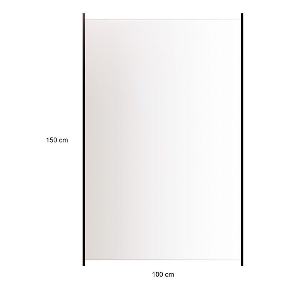 Lasikaide alumiinireunalla 150 x 100 cm kirkas