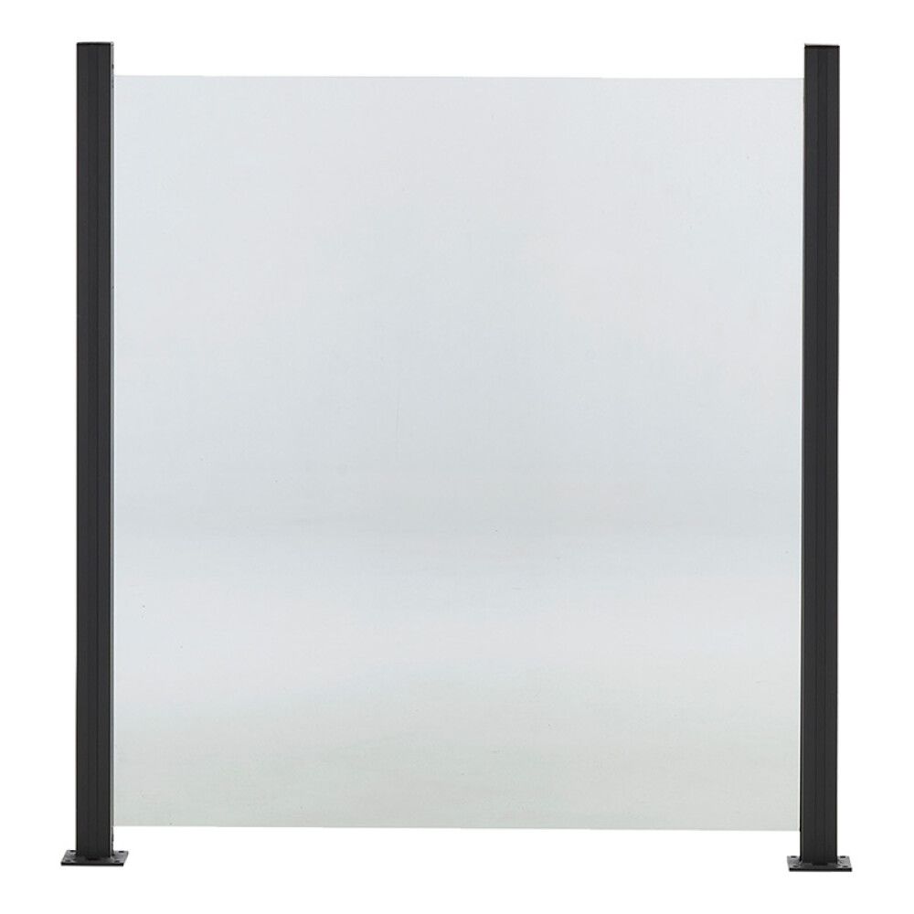 Lasikaide alumiinireunalla 100 x 90 cm kirkas