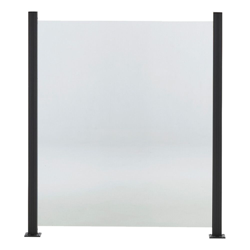 Lasikaide alumiinireunalla 100 x 80 cm kirkas