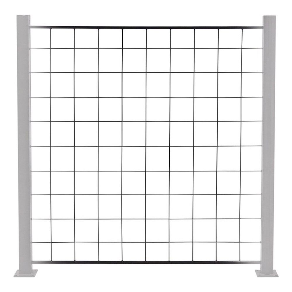 Aitasäleikkö lasipaneeliaitaan 100 x 100 cm antrasiitti