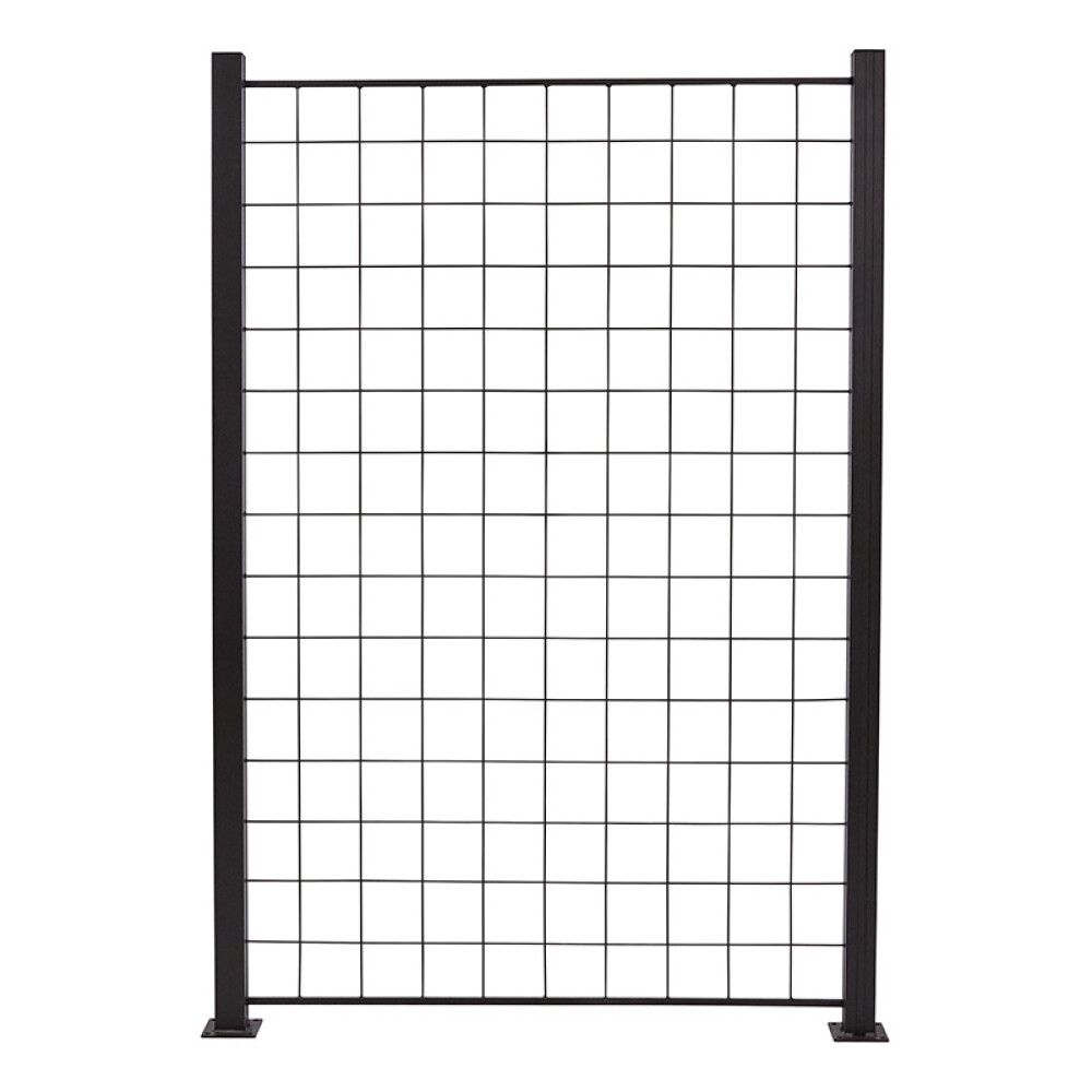 Aitasäleikkö lasipaneeliaitaan 150 x 100 cm antrasiitti