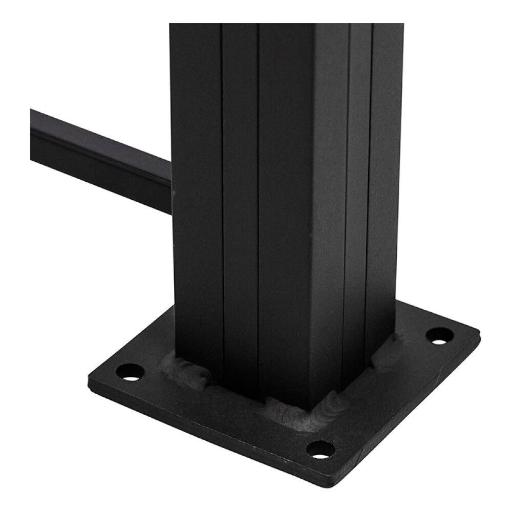 Aitasäleikkö lasipaneeliaitaan 150 x 100 cm antrasiitti