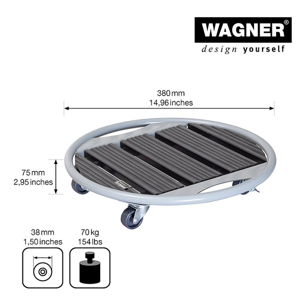 Ruukunalunen 38 cm antrasiitti