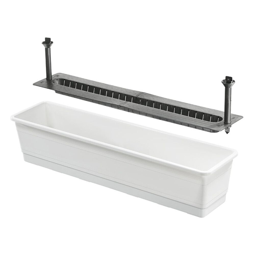 Parvekelaatikko Orthex altakasteleva valkoinen 75 cm