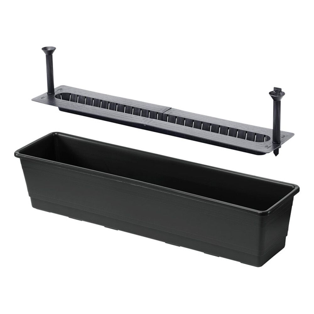 Parvekelaatikko Orthex altakasteleva musta 75 cm