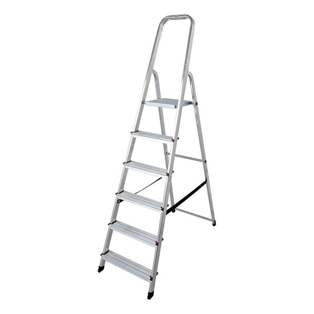 Taloustikkaat Alumiini 6-askelmaiset