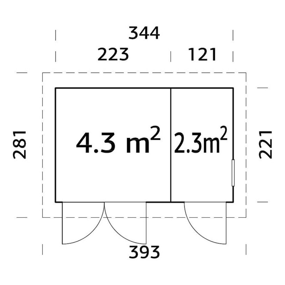 Varasto Palmako Kalle 6,6 m²