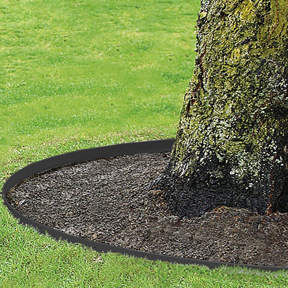 Rajausreuna kukkapenkki musta