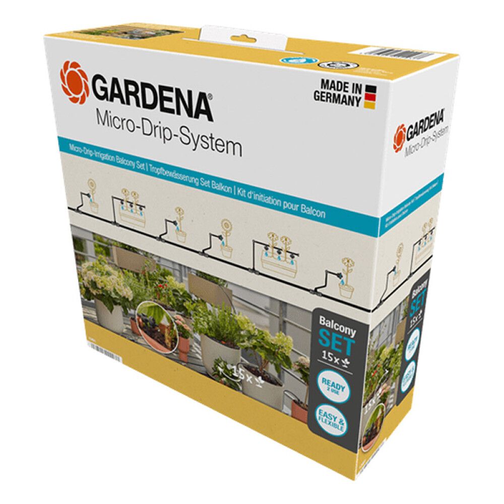 Kastelusarja Gardena Micro-Drip parvekkeelle