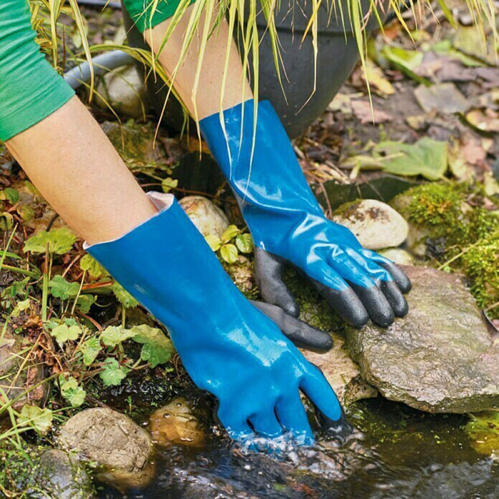 Puutarhakäsine Gardol vedenpitävä sininen koko 9