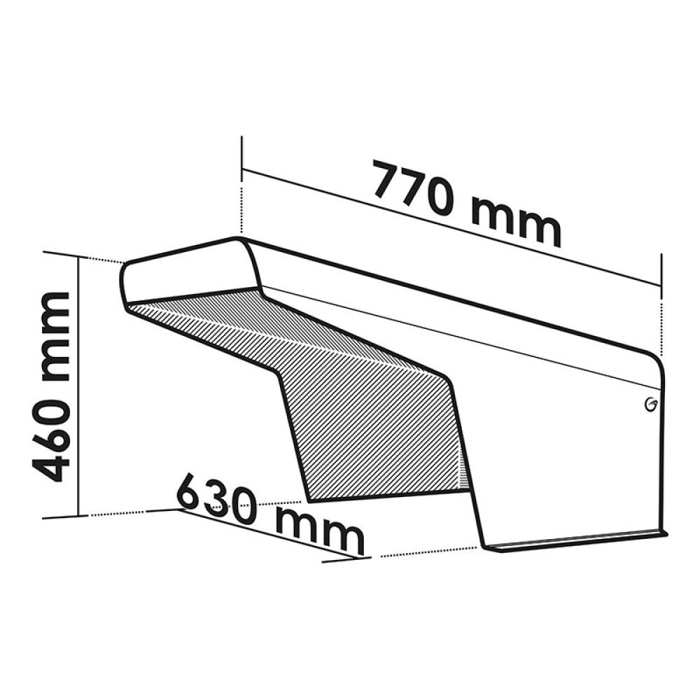 Suojakatos robottiruohonleikkuriin teräs