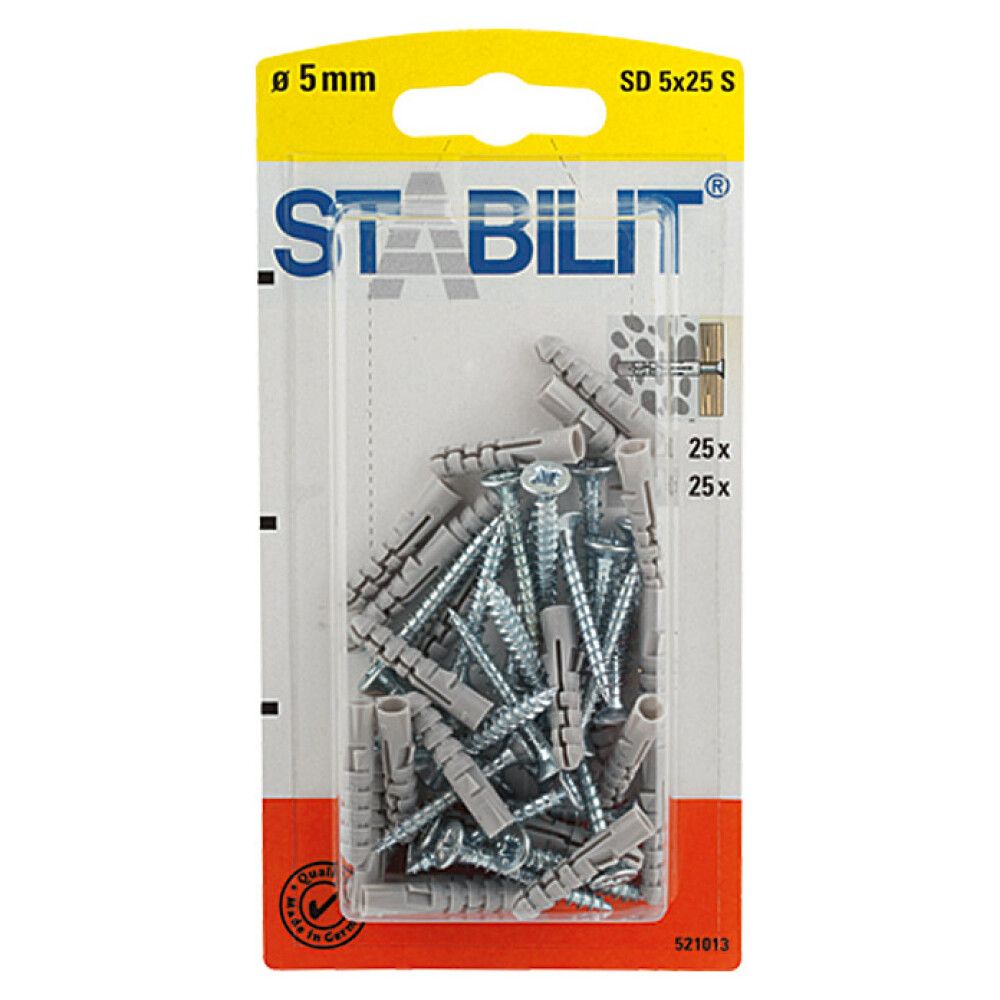 Välitulppa Ja Ruuvit 5 25 S Kuusioruuvi 4,0x35