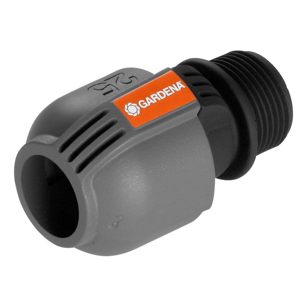Liitin Gardena sadetinjärjestelmään ulkokierre 25 mm x 1"