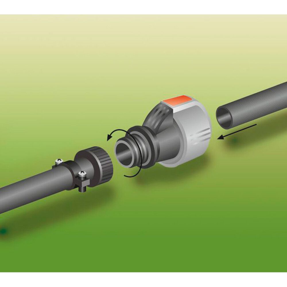 Liitin Gardena sadetinjärjestelmään ulkokierre 25 mm x 1"