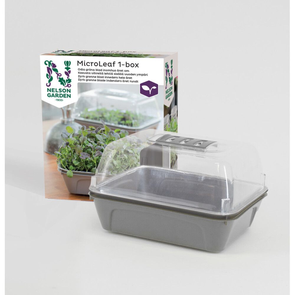 Pienoiskasvihuone Microleaf 1-box
