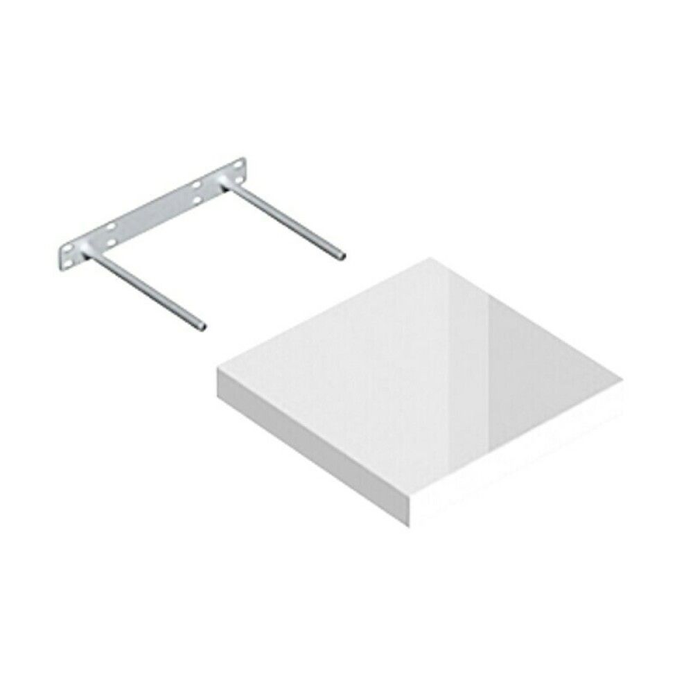 Seinähylly Regalux XL4 valkoinen korkeakiilto 3,8 x 23,5 x 23,5 cm