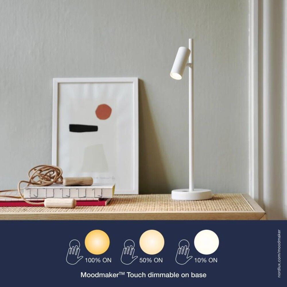 Pöytävalaisin Nordlux Omari LED Valkoinen