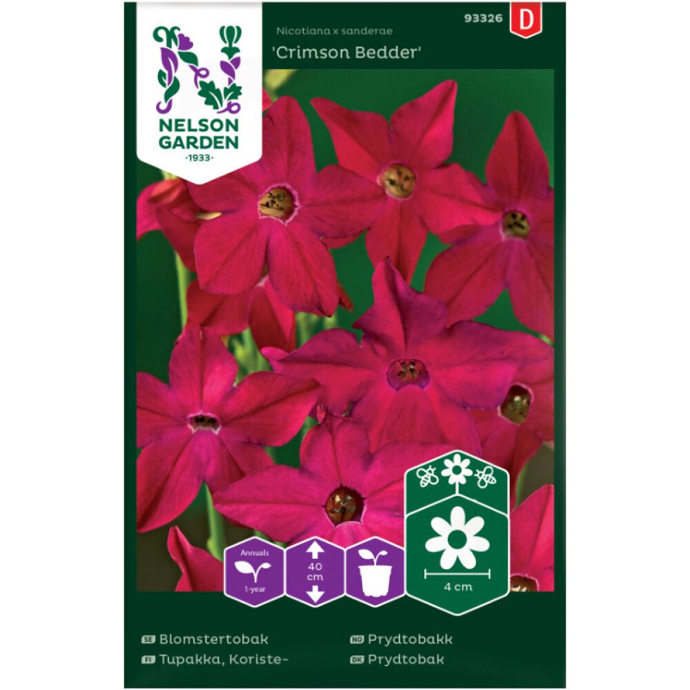 Koristetupakka Nelson Garden Crimson Bedder