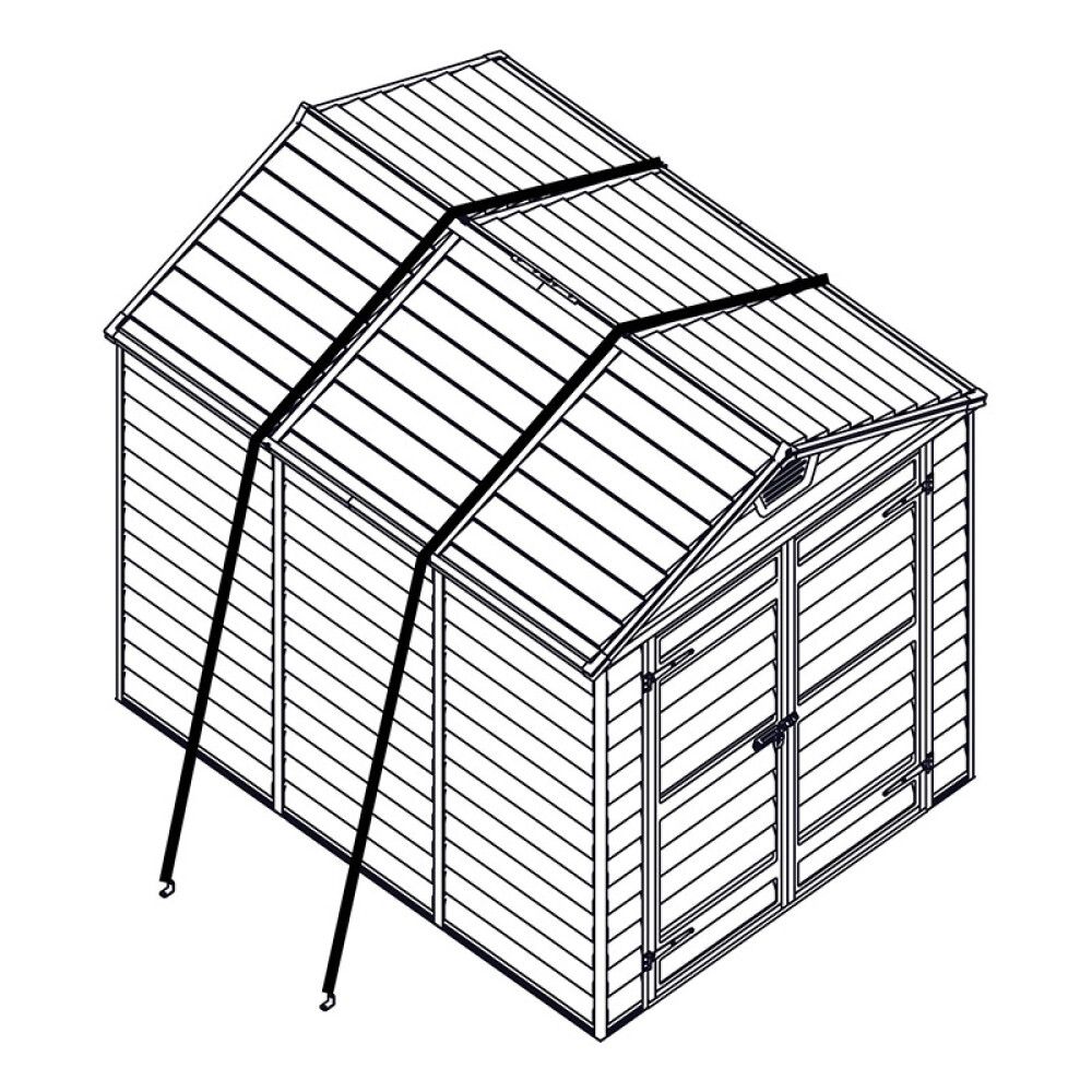 Ankkurointijärjestelmä Palram-Canopia kasvihuoneisiin