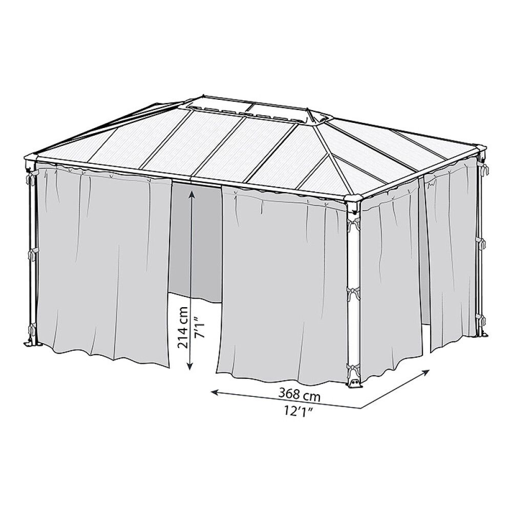 Verkkosetti Palram-Canopia Palermo 3000/3600