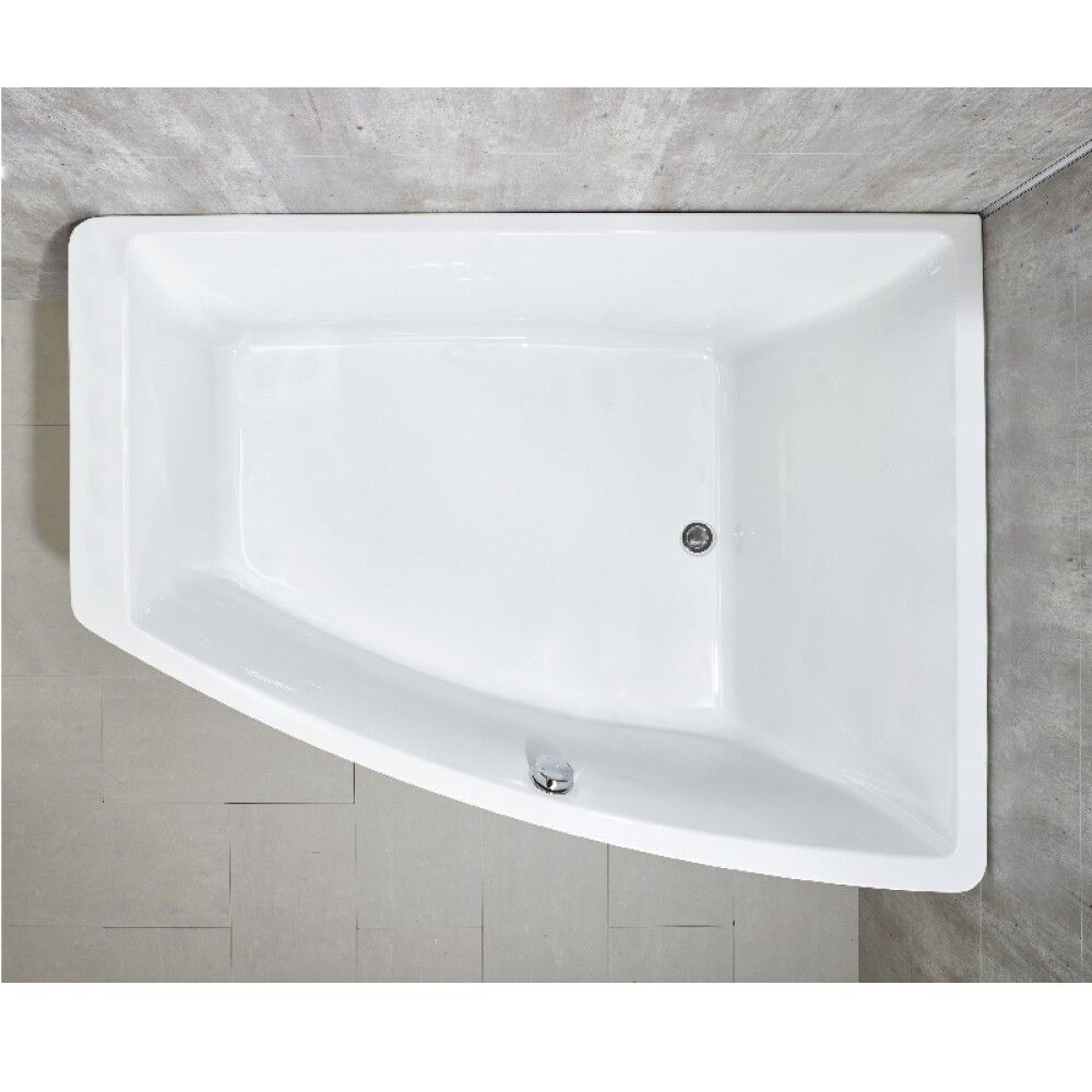 Kylpyamme Camargue Värmland oikea valkoinen 160 x 120 x 65 cm