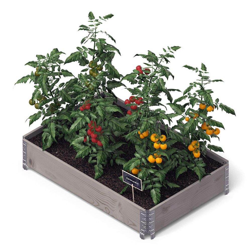 Lavakaulus 120 x 80 x 20 cm harmaa