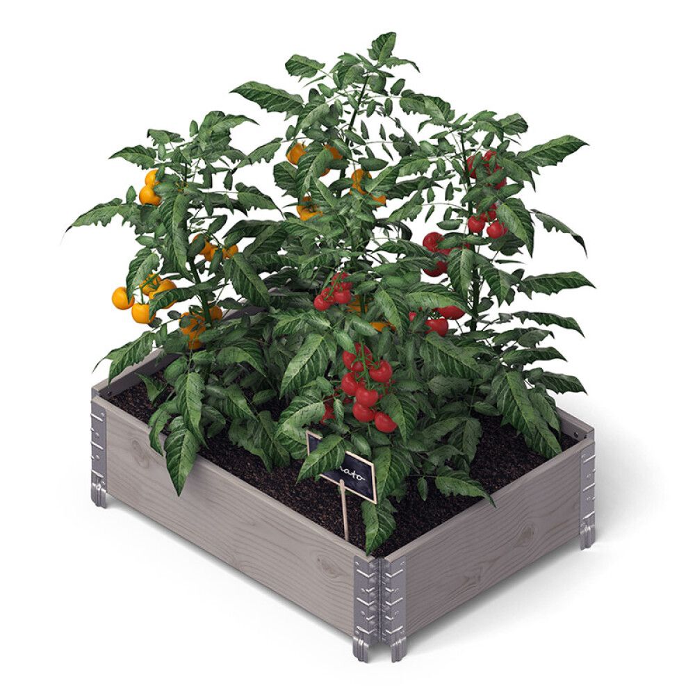 Lavakaulus 80 x 60 x 20 cm harmaa