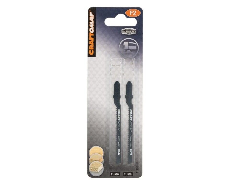 Pistosahanterä Craftomat T 119 BO 2 kpl