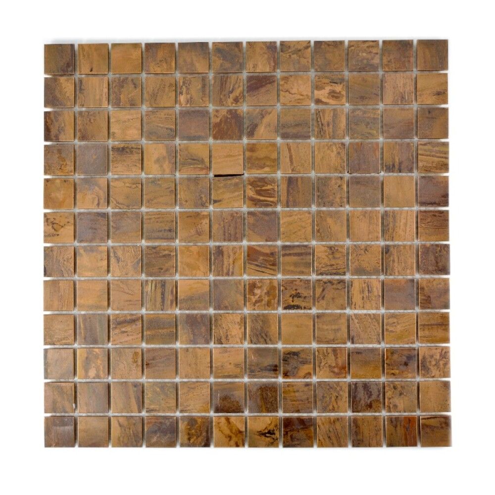 Mosaiikkilaatta Fliesen Quadrat kupari 30 x 30 cm