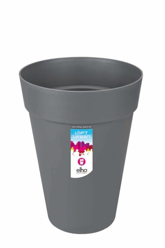 Ulkoruukku Elho Loft Urban korkea 28 cm antrasiitti