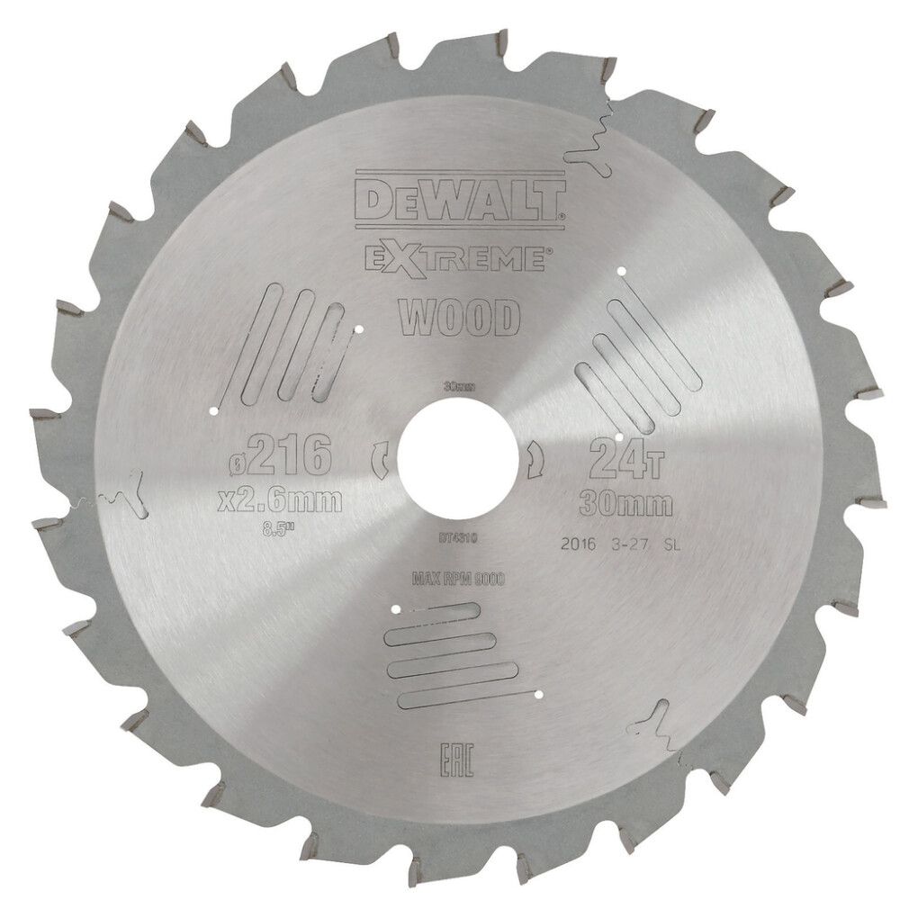 Pyörösahanterä DeWalt Extreme DT4310 216 x 30 mm 24T